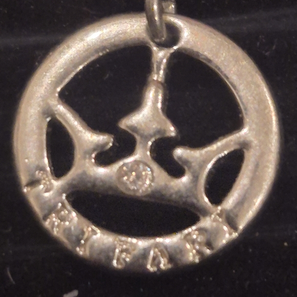 Crown Trifari Blue Gemstone Necklace 18" - Picture 4 of 4